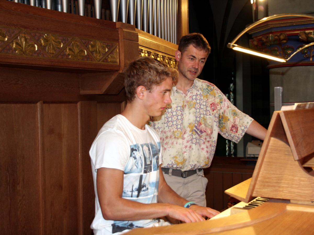 Orgelunterricht mit Christian