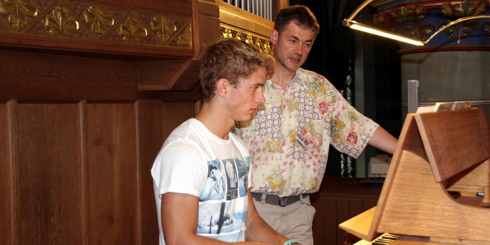 Orgelunterricht mit Christian